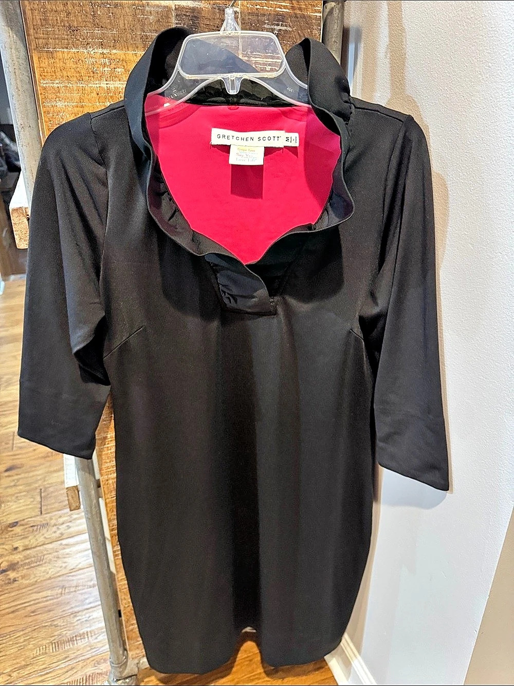 Gretchen Scott Black Dress Size M Like New